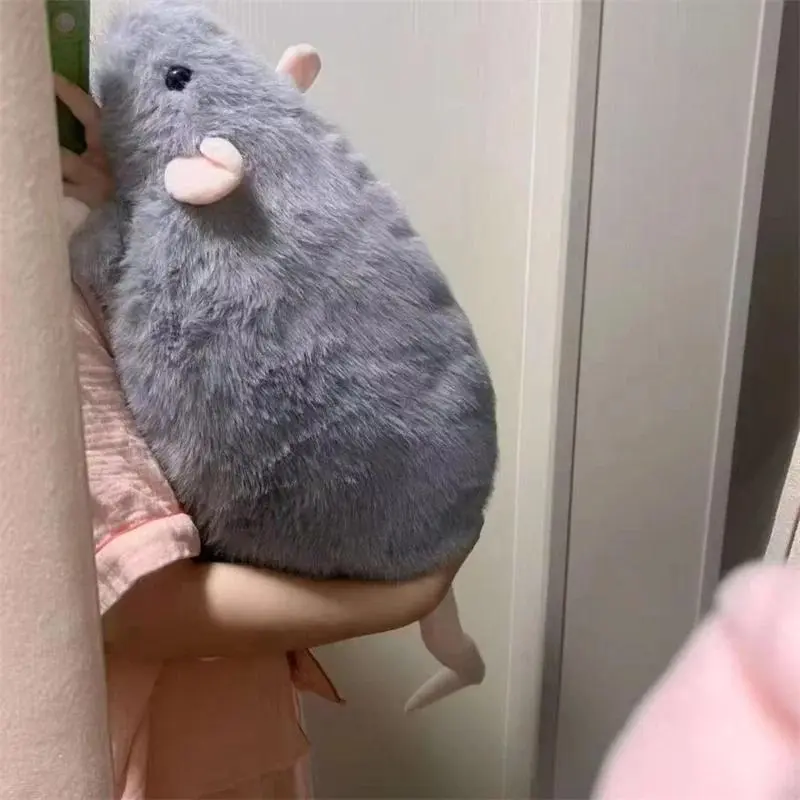 Funny Rat Doll Flower Branch Soft Plush Hug Pillow, PP Cotton Stuffed Huggable Stress Relief Gift, Halloween Present for All Genders (Toys & Hobbies, Classic & Novelty Stress Relief Toys), Funny Hug Pillow