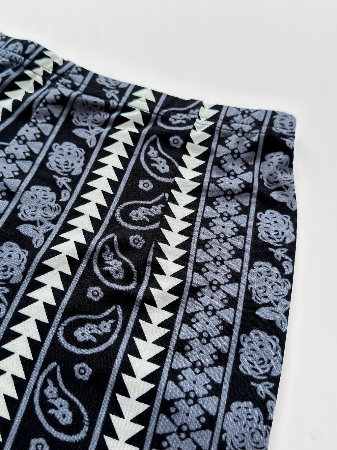 Women's Geometric Print Flared-Leg Pants, Casual Comfy Trousers for Daily Wear, Ladies Bottoms for All Seasons