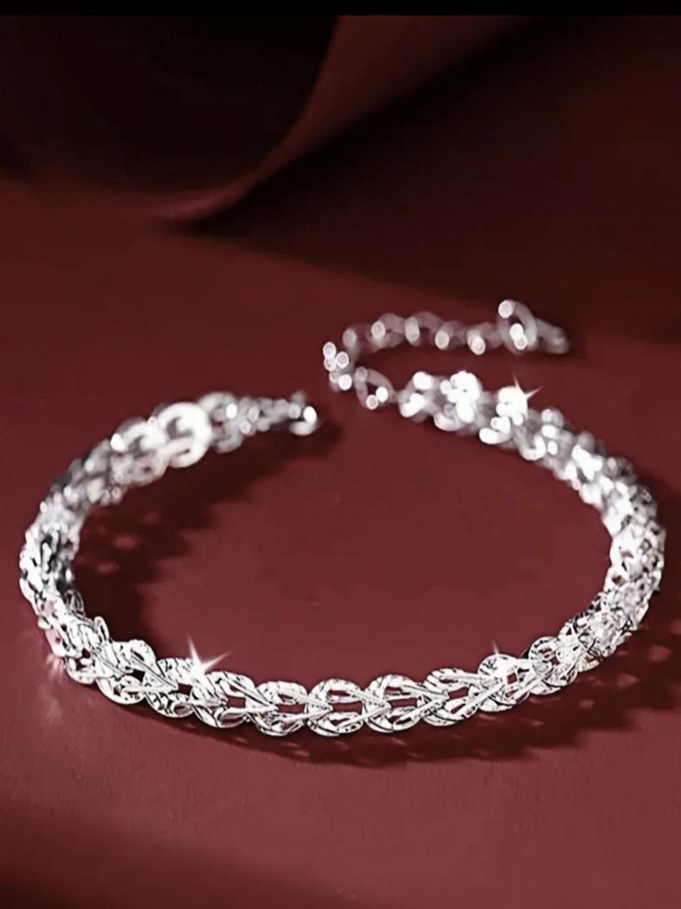 S925 Sterling Silver Fashion Phoenix Tail Design Bracelet, Fashion Jewelry for Party, Daily Clothing Decor, Trendy All-match & Exquisite Jewelry for Birthday Gift, Elegant Jewelry Bracelet