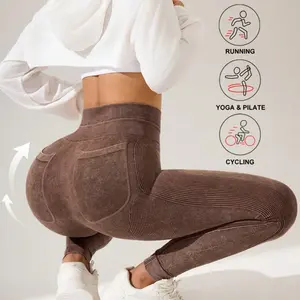 2026 Trendy Women's Sports Outdoor Leggings with Pockets |     High Waist Butt Lifting Quick Dry Yoga Fitness Pants