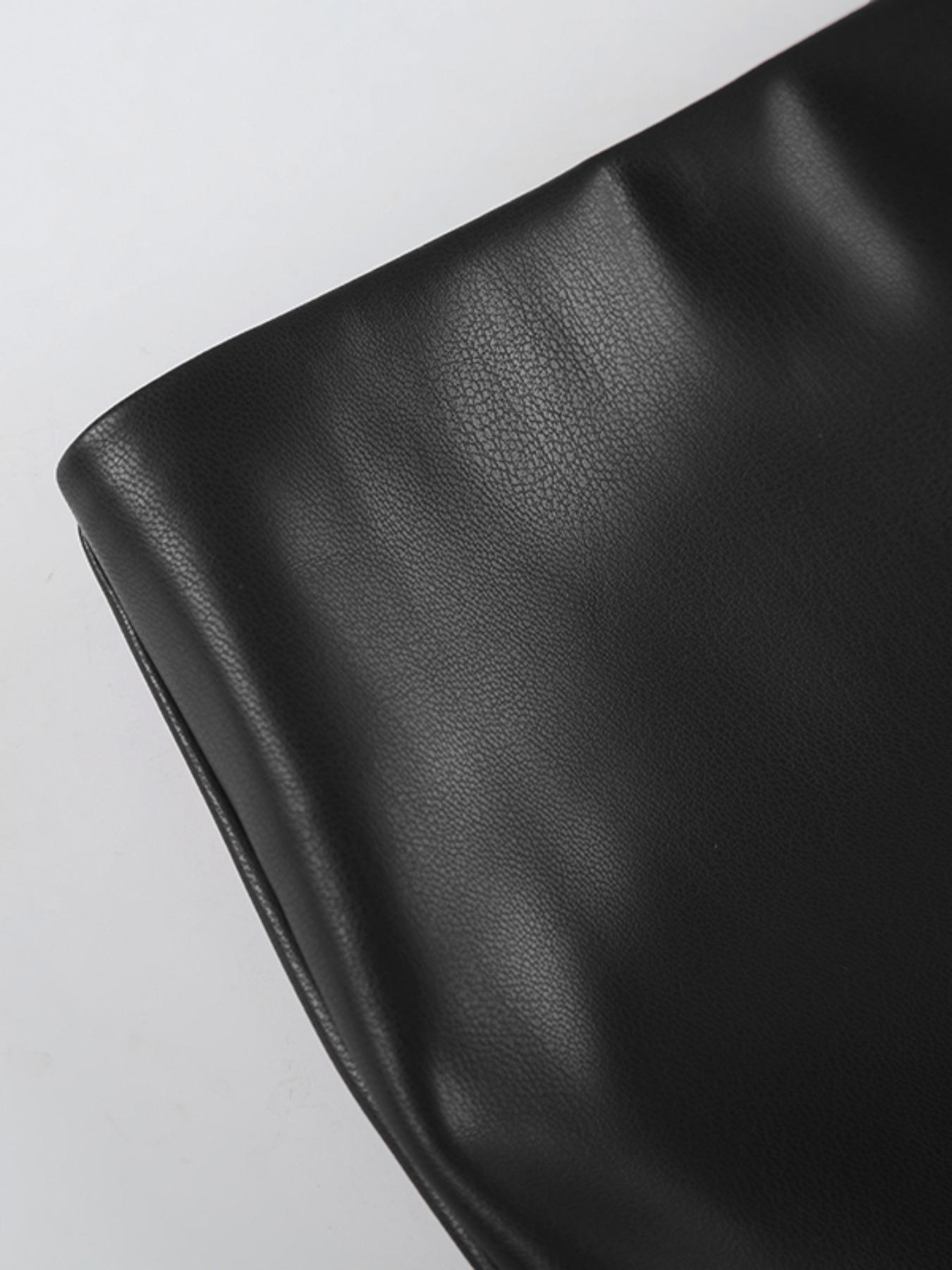 Women's PU Leather Shorts, Summer Trendy Low Waist Design, Fashionable Casual Wear for All Seasons, Stylish Basic Women's Clothing, Bottom, Womenswear