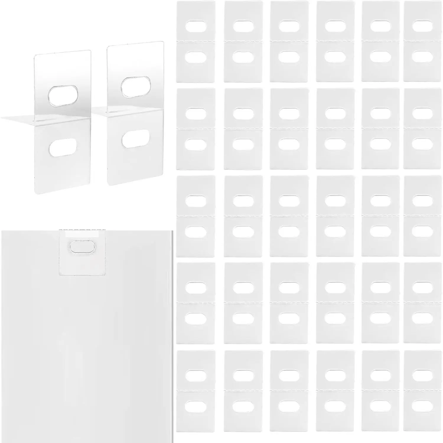 60 count (30 Sets) Vertical Blind Repair Tabs of Blind Repair kit/Vertical Blind Repair kit/Blind Fixer tabs/Clear Vertical Blind Repair Tabs