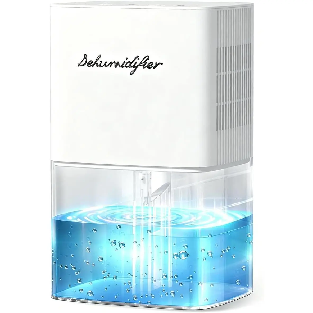 Dehumidifier 1657ML 58OZ Small Dehumidifier for  230 Ft2 Safety Dehumidifiers Adjustable 10 Color Lights 5 Timers 3 Setting Modes Auto Shut Off Protection Low Noise For Bedroom Bathroom