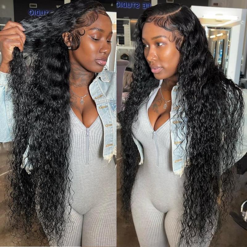 Bling Hair Deep Wave 13x6 13x4 Glueless Wig With Drawstring Hd Lace Frontal Glueless Wig Human Hair For Women Ready to Wear 6x4 Lace Closure Wig Curly Wave Hair