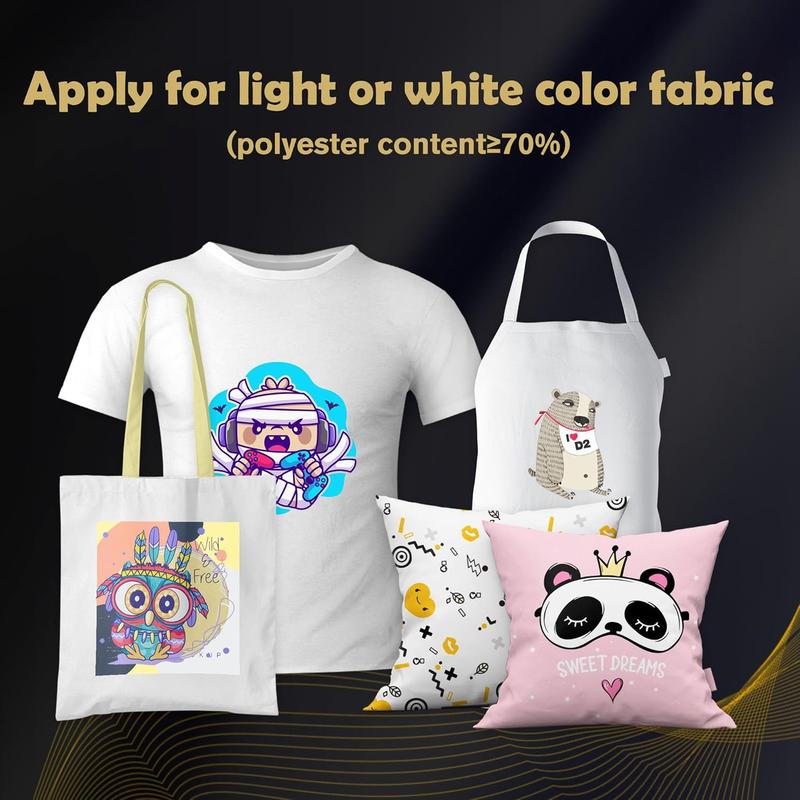 Sublimation Paper 8.5x11 Inch-200 Sheets Heat Transfer Paper for Light Colored Fabric and Other Blanks, Works with Inkjet Printer and Sublimation Ink 125g Sublimation Paper 8.5x11 Inch-200 Sheets Heat Transfer Paper for Light Colored Fabric and Other Blanks, Works with Inkjet Printer and Sublimation Ink 125g