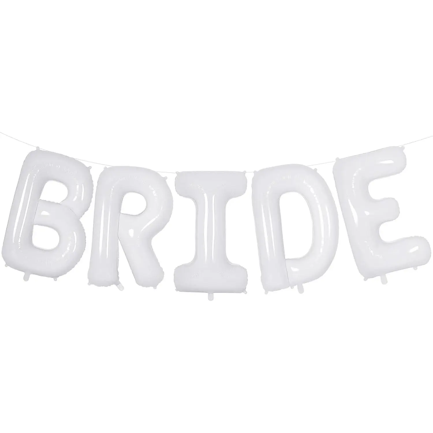 40 Inch White BRIDE Balloons, Giant Bride To Be Balloons, Bride Letter Balloon, Bachelorette Party Balloon, Bridal Photo Booth Bridal Banner for Wedding Bachelorette Party Decorations