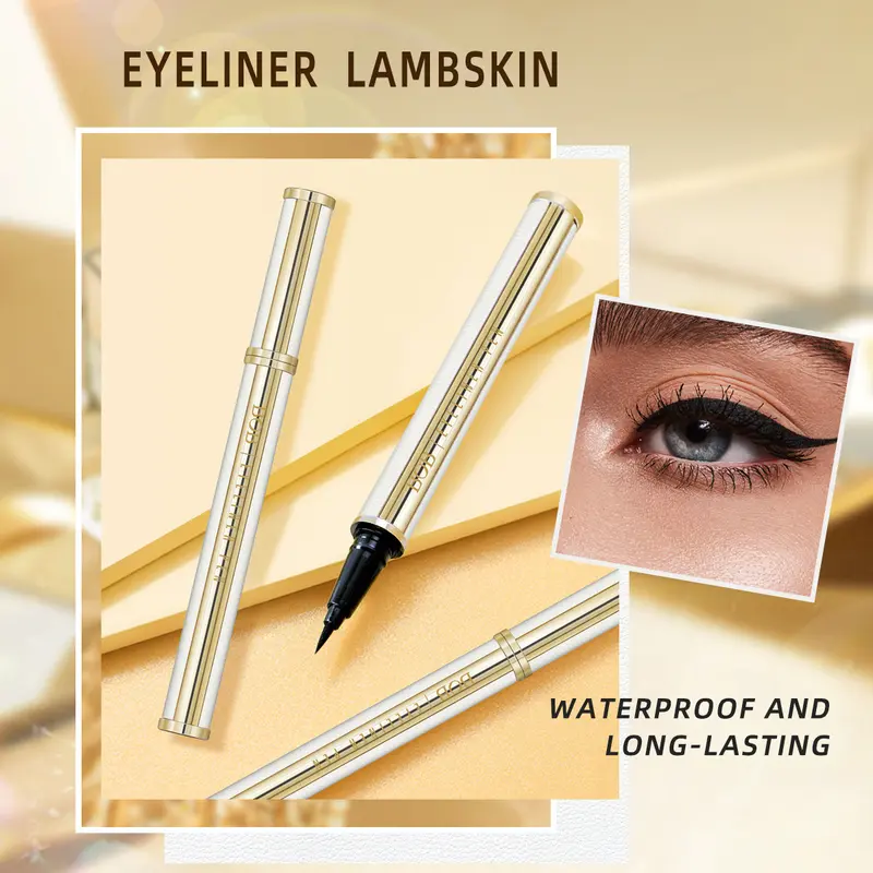 Women’s Waterproof Lambskin Eye Pencil Eyeliner Cosmetic - Long Wear, Smudge-Proof, Smooth Thick Tip for Defined Looks, Safe, Beginner-Friendly Single Item Make Up Tool, 3 Years Shelf Life, Dry Lids Compatible, Daily Use