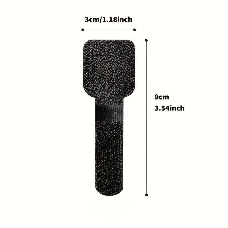 Self Adhesive Reusable Hook Loop Cable Tie Straps, 10/20/30pcs-Adjustable / Cord Organizer Bands for Desk Home Office Cables Management