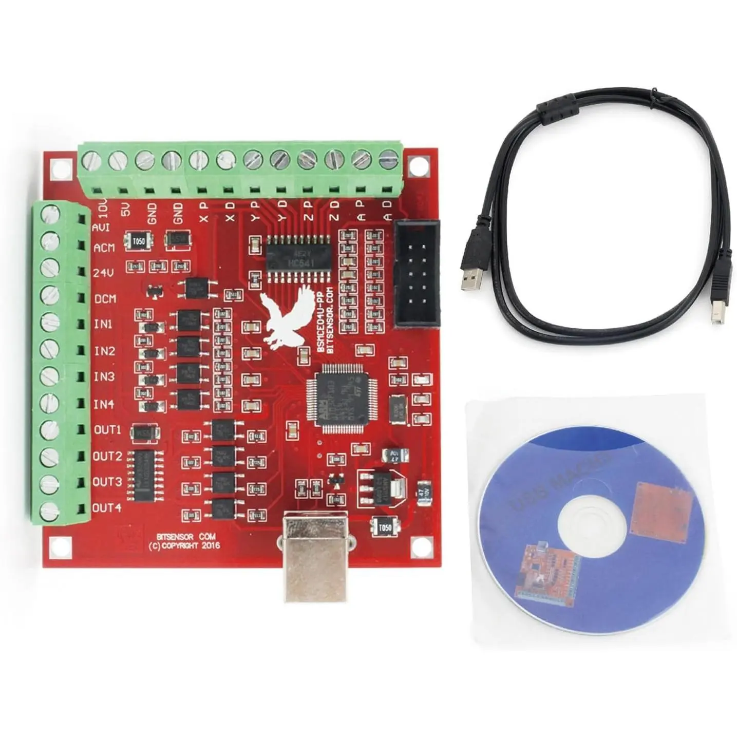 4 Axis USB Motion Control Card Stepper Motor CNC Controller Board