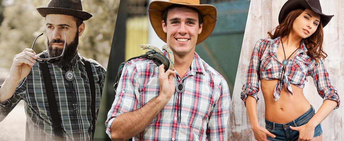 4Pcs Western Cowboy Bolo Tie Set Vintage Cow Skull & Turquoise Style Design | Hand-Braided Leather Necktie | Unisex Retro Accessory for Festivals & Parties 4Pcs Western Cowboy Bolo Tie Set Vintage Cow Skull & Turquoise Style Design | Hand-Braided Leather Necktie | Unisex Retro Accessory for Festivals & Parties