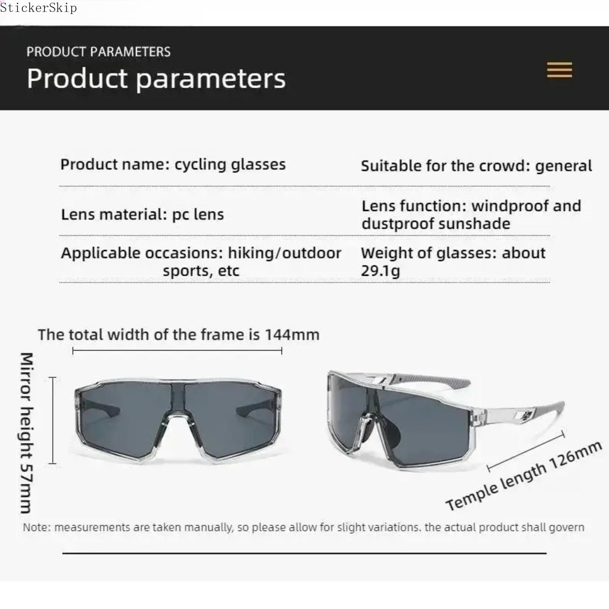 2026 NEN Unisex One Piece Wraparound Cycling Sunglasses | Colorful Mirrored Lens, UV400 & Windproof Protection, Comfort Sports Eyewear for MTB Road Bike Riding, Driving, Hiking & Daily Outdoor Activities