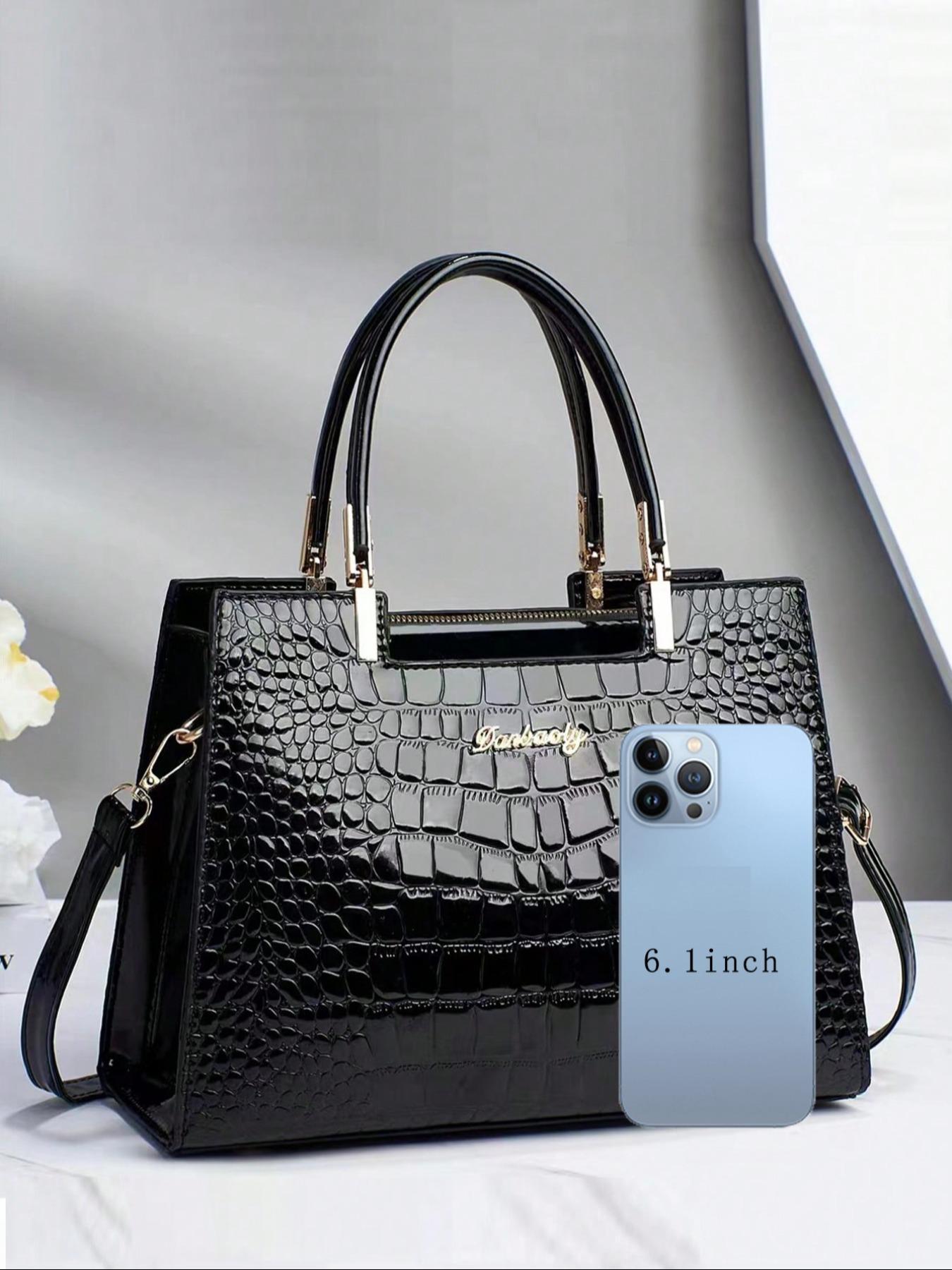 Women's Minimalist Elegant Plain Color Handbag, Fashionable Large Capacity Shoulder Bag for Work & Daily Used, Casual Trendy Versatile High-quality Daily Commuting Bag, Casual Handbag Satchel