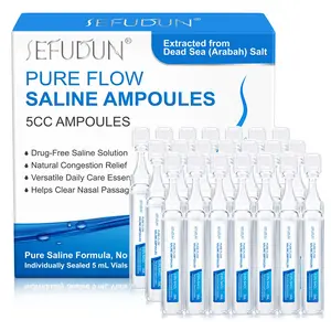 Sea Salt Nasal Rinse Spray, 21 Bottles, Safe & Hygienic, Moisturizes & Cleanses Skin, Supports Clear Breathing, Liquid Form