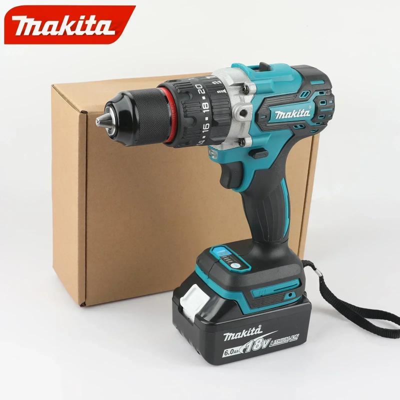 Makita DDF487 1600rpm Electric Drill 18V Battery Multifunction Brushless Variable Speed Screwdriver Strong Power Motor Tools