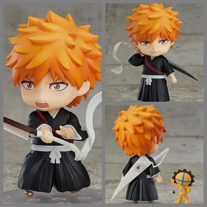 10cm BLEACH 991 Kurosaki Ichigo Action Figure Toy Doll with Box, Christmas Gift