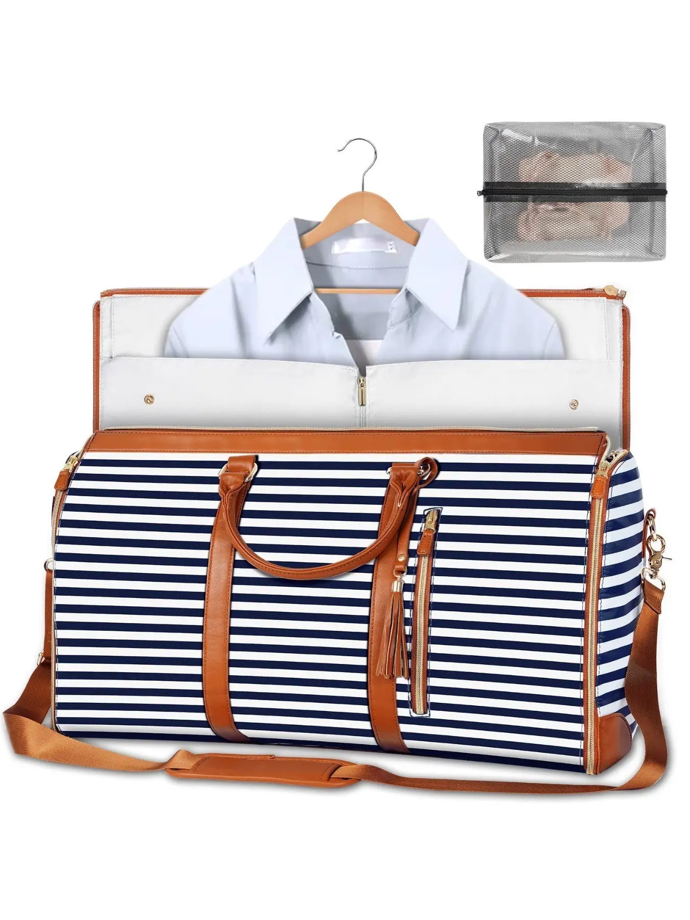 Foldable Large Suit Storage Bag, Multi-Functional Handbag, Business Travel Fitness Bag, Anti-Warp Suit Case, Garment Bag, Ideal for Business Trips, Long Hikes, Home Clothes Storage