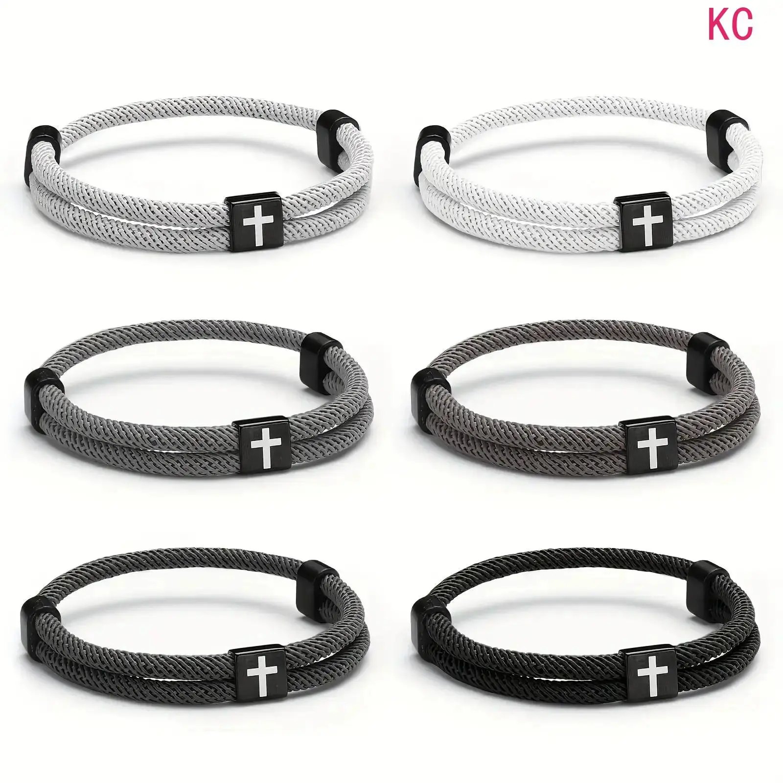 Adjustable Braided Cross Knot Bracelet, Stylish Wrist Jewelry For Men Daily Casual Outfit Matching And General Token Gifting Accessory
