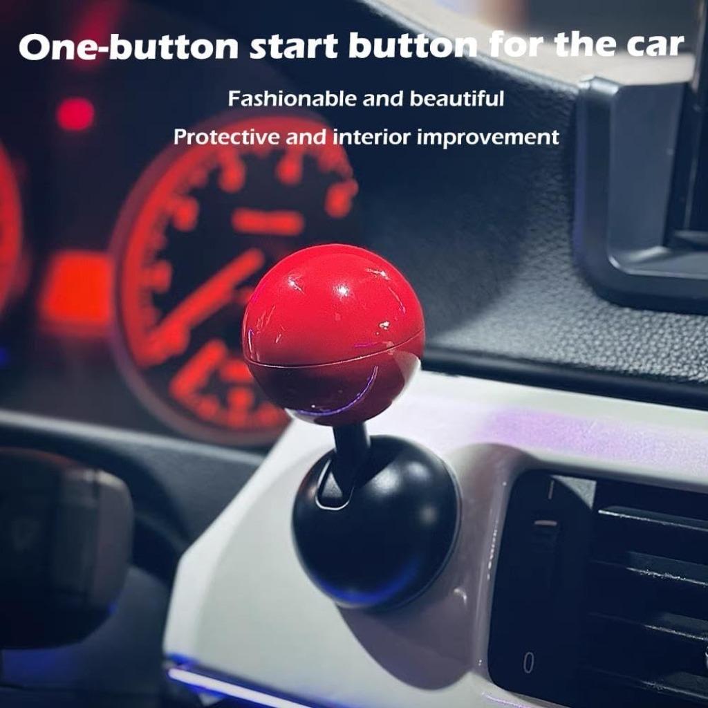 Car Engine Start Stop Button Cover, Car Engine Start Stop Button Decoration, Universal Car Interior Accessories for Car Engine Start Stop Button Automotive