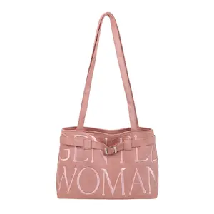 Daily Outfit Suede Ballet Bag |   Vintage Embroidery Underarm Shoulder Bag |   Niche Versatile Handbag for Shopping Dating
