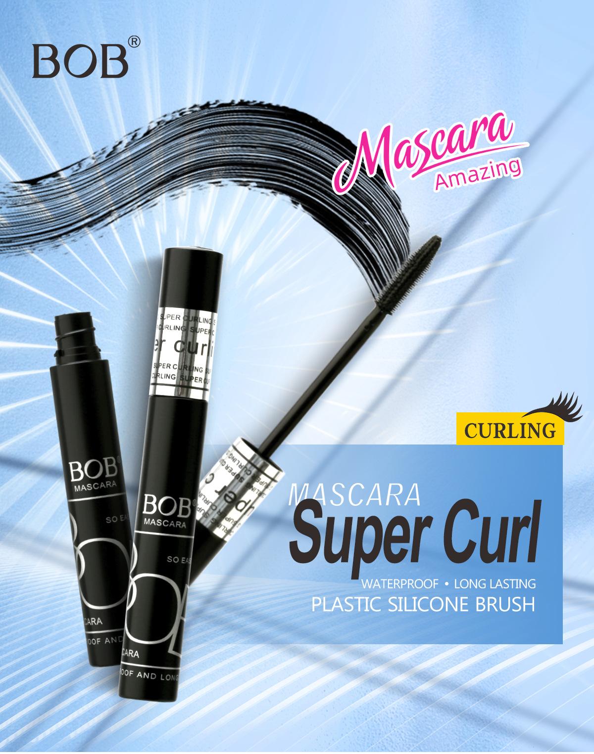 Bob Lengthening Mascara is waterproof, non-smudging, thick, curling, long-lasting, natural, and suitable for daily eyelash base makeup