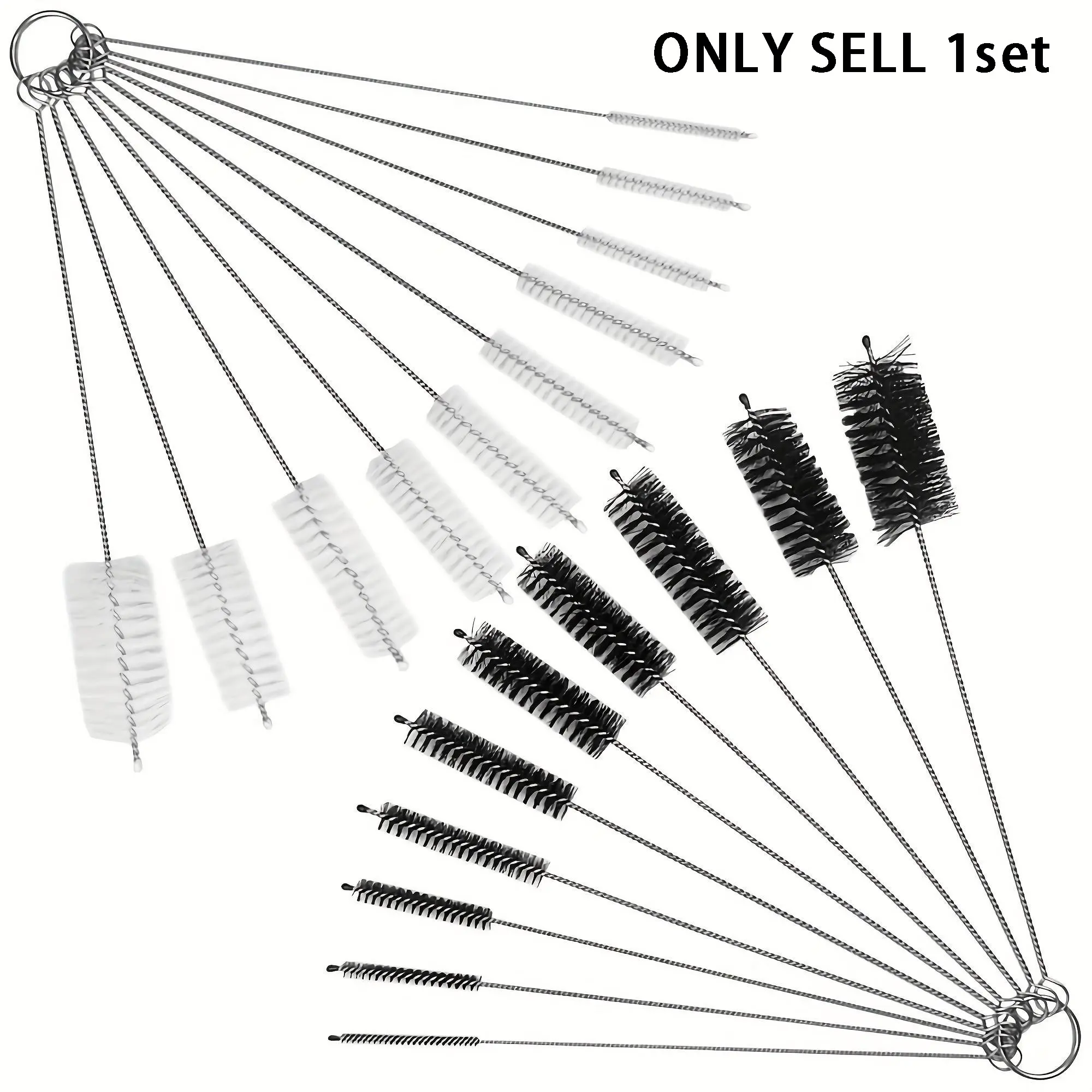 Stainless Steel Bottle Brushes, Reusable Straw Cleaning Brush, Bottle Cleaning Brushes, Bottlewasher, Bottle Brush Cleaner