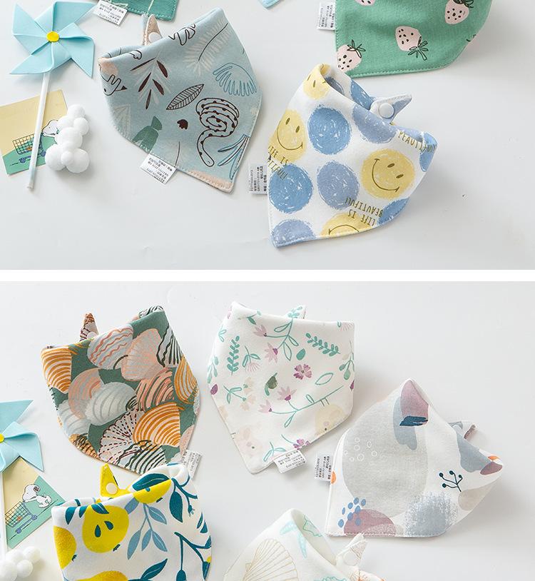 Absorbent Double Layer Baby Bibs, Easy Snap Closure for Infants & Toddlers