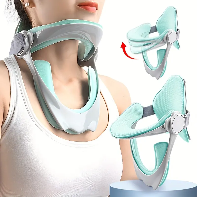 Adjustable Neck Support Brace - Ergonomic Frame with Chin Rest for Posture Correction, Prevent Head Lowering, Adult Sports & Outdoor Protective Gear Posture Aid