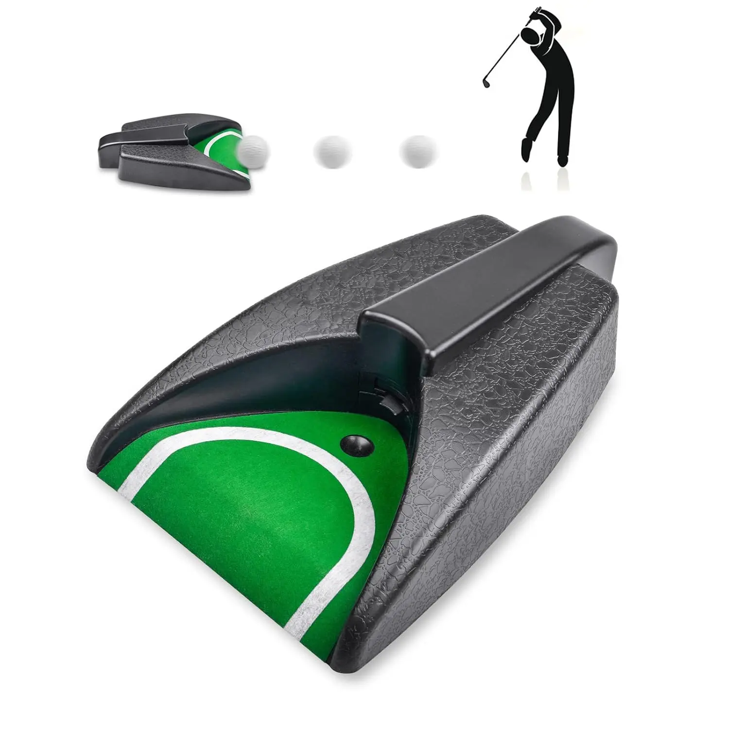 Golf Automatic Putting Cup, Practice Return Machine, Auto Putting Returner, Indoor/Outdoor Yard Office