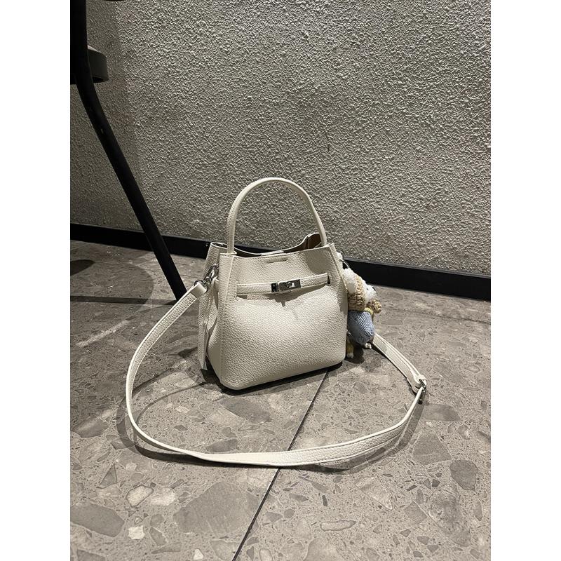 Minimalist Soft Leather Bucket Bag Women's 2026 Kelly Texture Original Design Hand-held Shoulder Crossbody