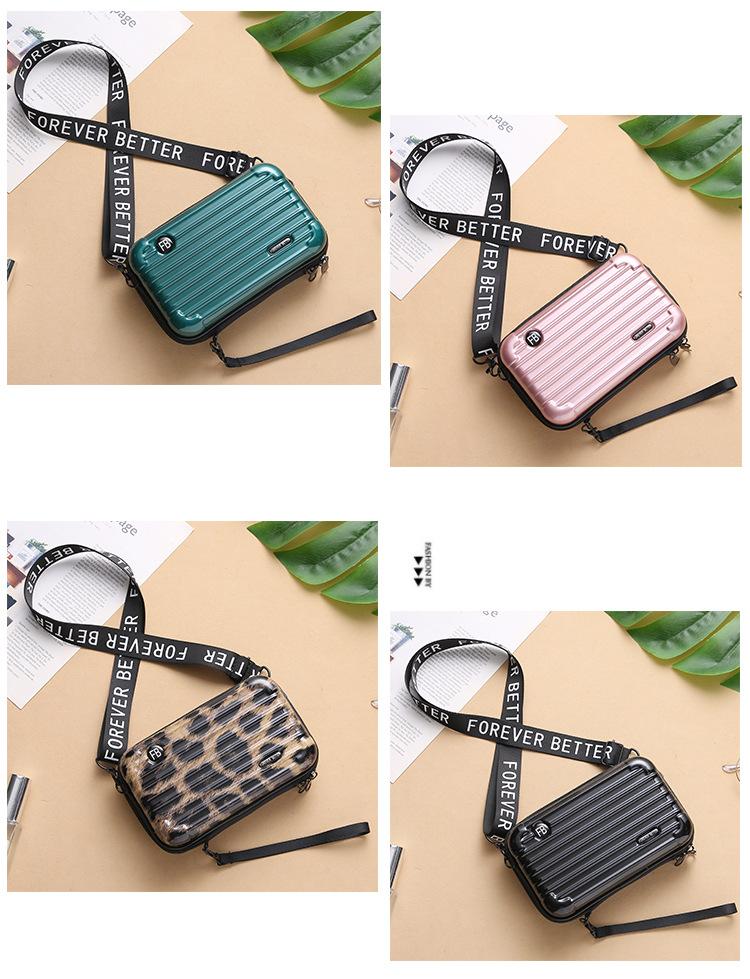 Fashion Mini Suitcase Shape Bag, Crossbody Shoulder Handbag for Women