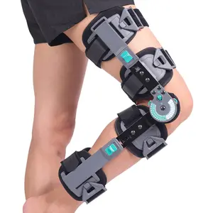 Adjustable ROM hinge type postoperative knee joint bracket, used as a fixator support for knee joint injuries, to relieve arthritis pain and meniscus tear recovery, suitable for both male and female left and right legs