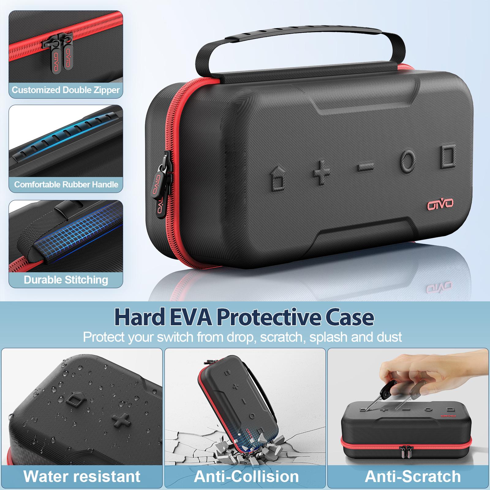Large Storage Bag for Switch Portable Carrying Protective Case Anti-Scratch Waterproof Travel Bag for N-Switch OLED
