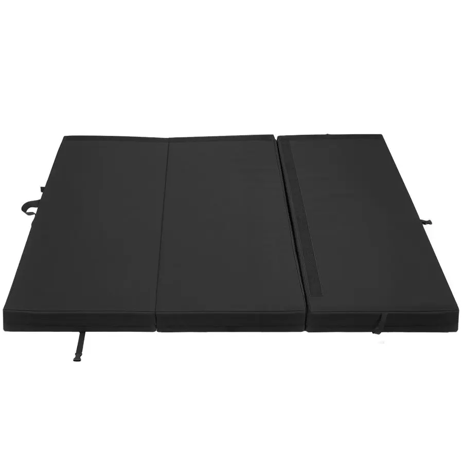 VEVOR Bouldering Crash Pad, Tri-Fold Rock Climbing Crash Pad with Adjustable Backpack Straps and Handle, Foldable Lightweight for Indoor Bouldering Outdoor Climbing, Folded Size 48" x 22.2"x 15"