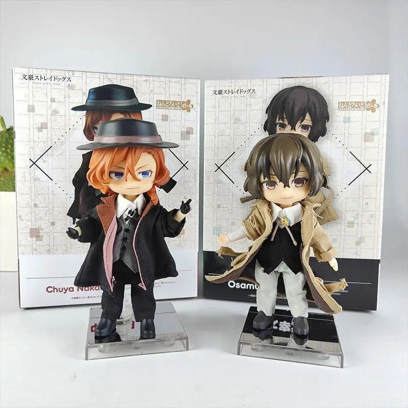 In Stock Bungo Stray Dogs Chibi Figure Osamu Dazai Chuuya Nakahara Atsushi Nakajima Ranpo Edogawa Collectible Toy Birthday Gift