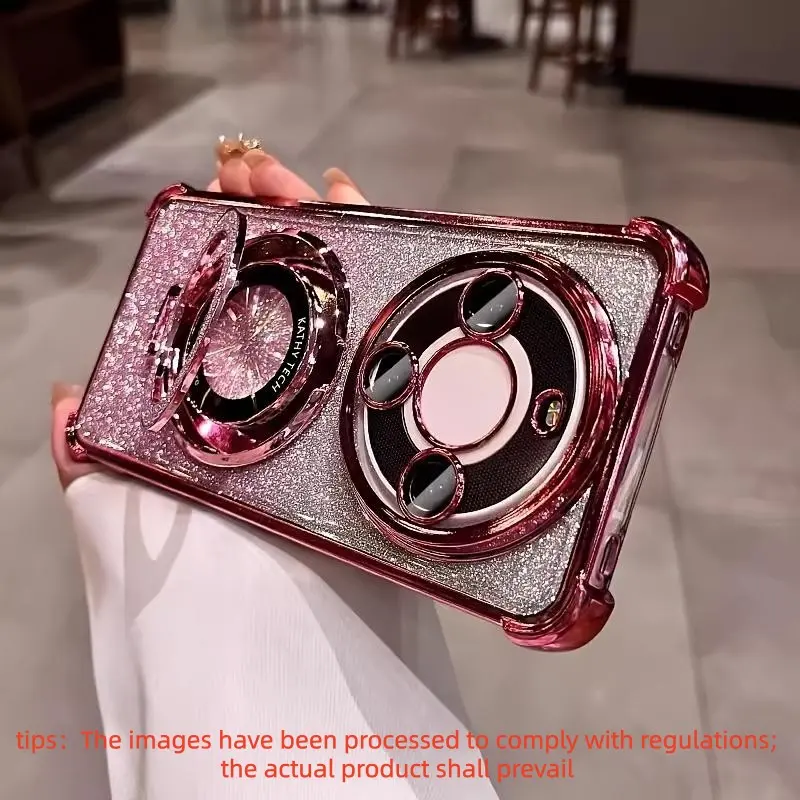 Transparent CD Bracket Electroplated OPPO Phone Case Protective - Drop Protection and Camera Guard - for OPPO A16/A17/A18/A38/A54/A57/A58/A78/A79/C35/C55/Reno7 Series Single Case