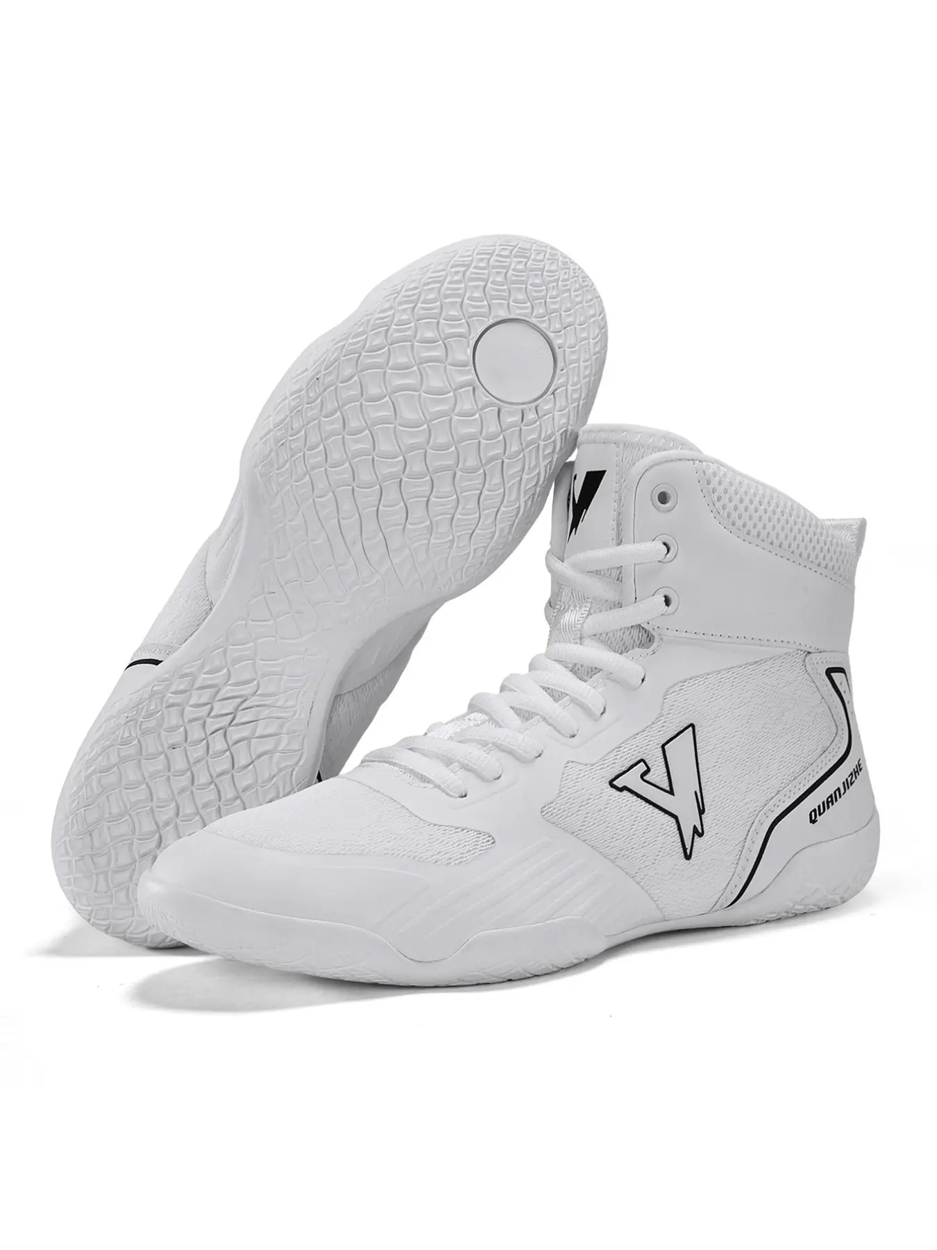 Men's Training Shoes and Sports Shoes, Gym Training Shoes, Training Footwear, Trendy Fashion Anti-Slip Durable Boxing Wrestling Shoes, Ideal for Various Sports Training Scenarios