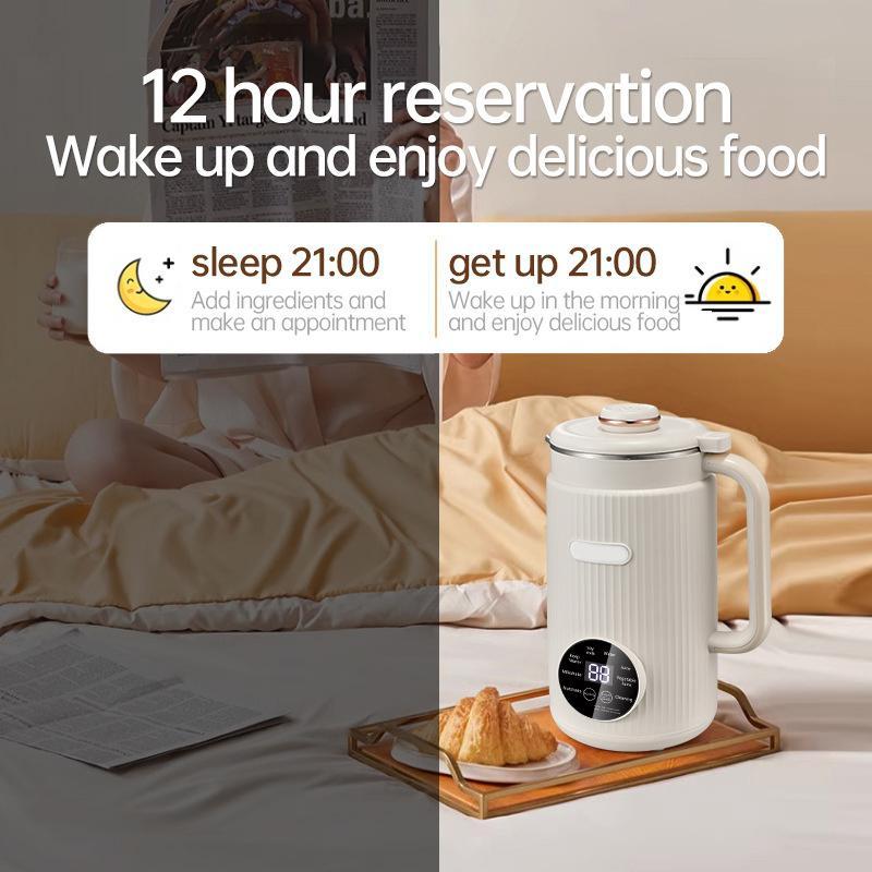 Nut Milk Maker, Multi-functional Soy Milk Maker, Blender Machine, Can Make Coconut Milk, Oat Milk, Soy Milk, Plant-based Milk, And Juice, Small Kitchen Appliance With 12-hour Timer Function