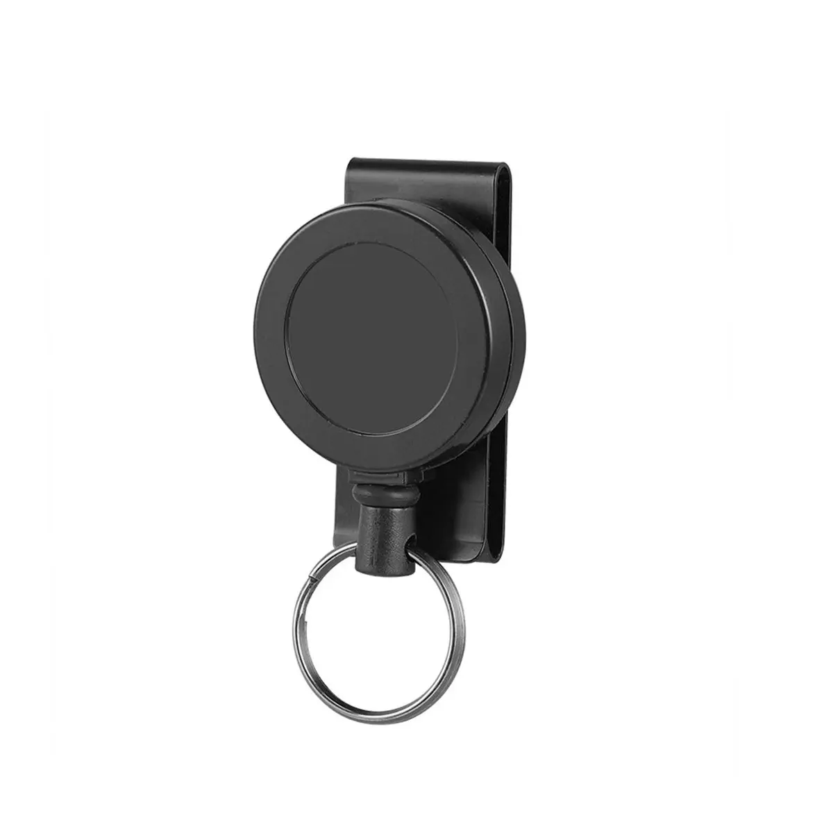 Round Retractable Keychain, Lightweight Keychain, 1 Count 360 Degree Rotatable Keychain, Identification Badge Supplies for Students & Teachers, Keychain for Bags, Shopping Bag Key Holder, Bag Key Accessory, Key Holder for Purse