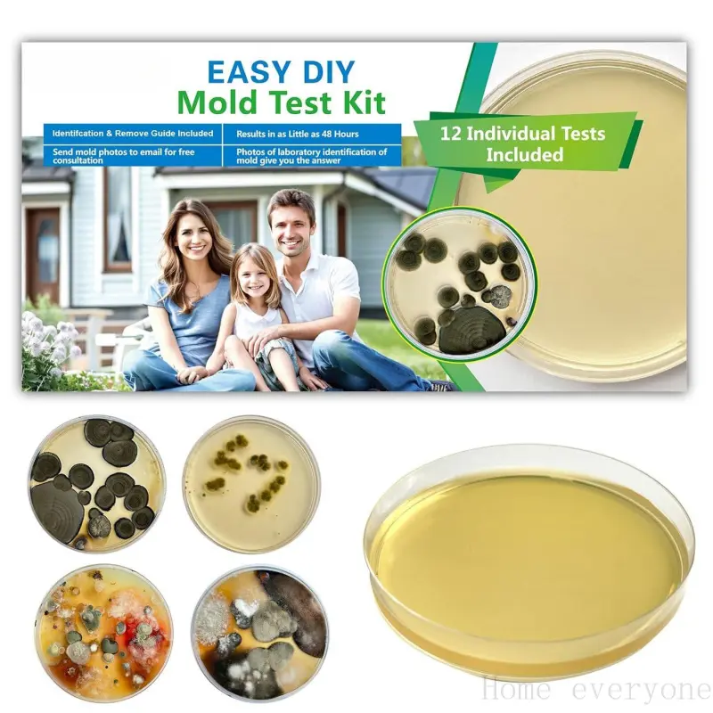 Mold Test Kit for Home - 12 Simple Detection Tests,Test HVAC System,Home Surfaces,& Indoor Air Quality Testing Kits,DIY Mold Detector at Home,Includes Detailed Mold Identification Guide,air TesterHome everyone