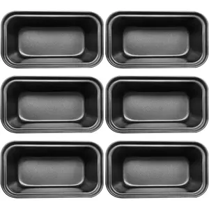Mini Nonstick Carbon Steel Baking Bread Loaf Banana Bread Tins,6.2" x 3.2"