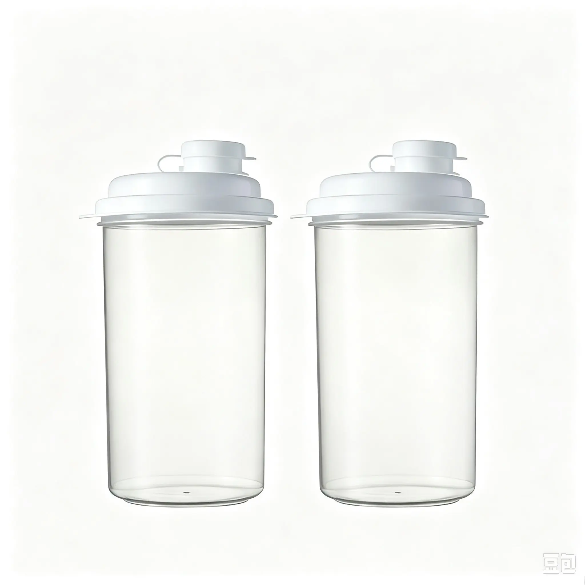 2-Pack 450ML Measuring Shaker Cups, Leak-Proof Flip Lid Mixing Cups, Portable Transparent Plastic Drinkware, Ideal for Protein Powder, Kitchen Storage, Travel