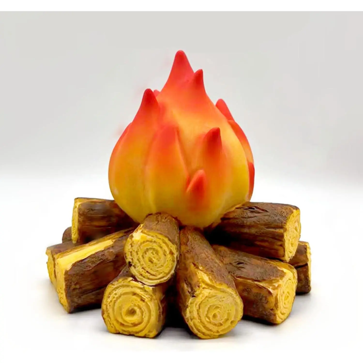 Campfire Night Light,  LED  Fire Pit Firewood Lamp, Small Electric Faux Fireplace Logs Night Lights, Halloween Christmas Festival Party Decorations for Bar  Garden Yard
