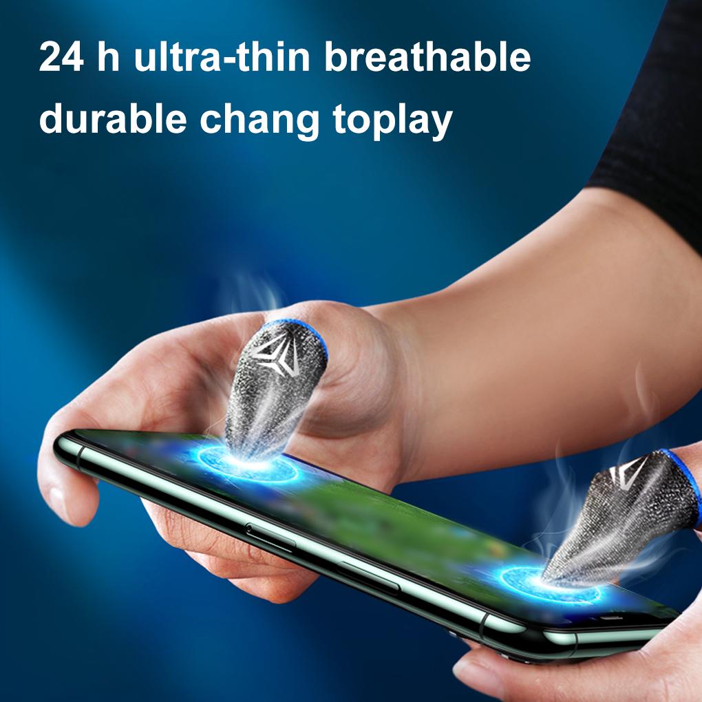10pcs Mobile Game Fingertip Gloves For PUBG Gamer Sweatproof Anti-slip Touch Screen Finger Sleeve Breathable Gaming Finger Cover