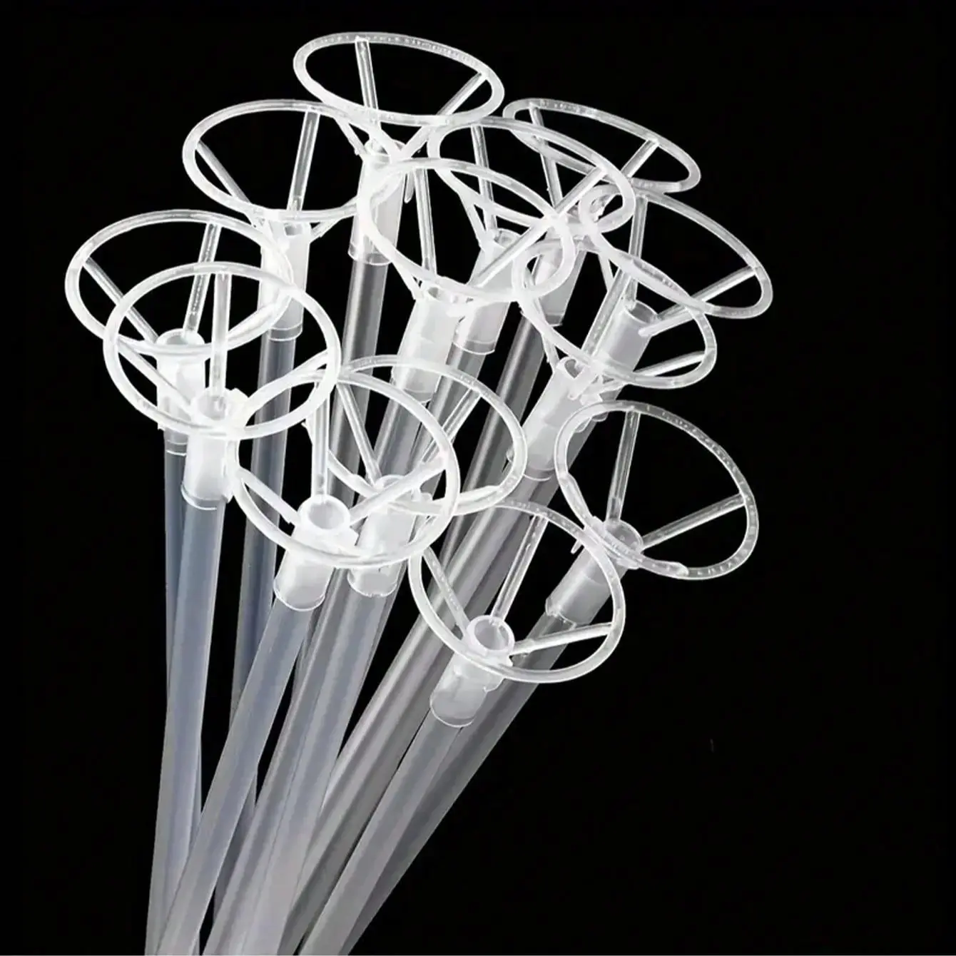 20 Transparent Balloon Stands, DIY Flower Arrangements, Party Decorations, Wedding, Birthday, Anniversary, Christmas, Easter Gifts