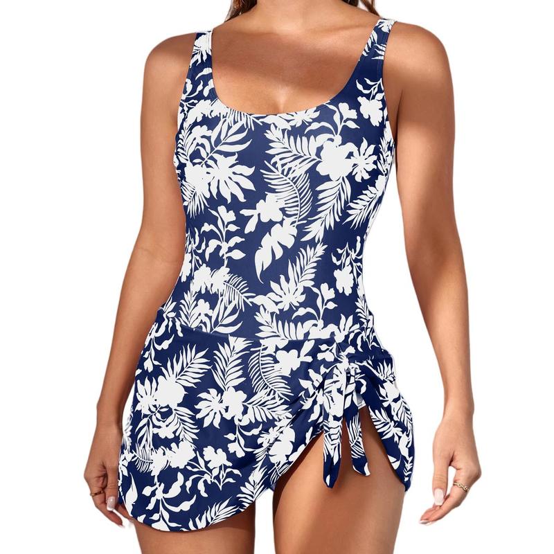 One Piece Swimdress Swimsuits for Women Tummy Control Swim Dresses Bathing Suits Swimwear Swimsuit Slimming Beachwear onepieceswimsuit,Plus Size Swimsuit for Women