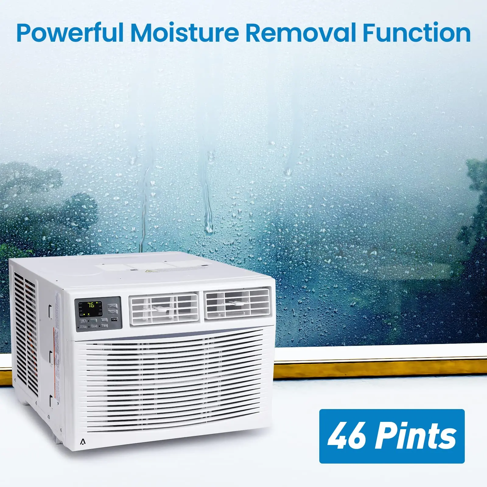 GAOMON Smart Window Air Conditioner – 12000 BTU – WiFi & Remote Control – Energy Efficient 3-in-1 Unit – Quiet Operation – Cools Up to 550 Sq.Ft – Reusable Filter – Perfect for Apartment, Bedroom, Office