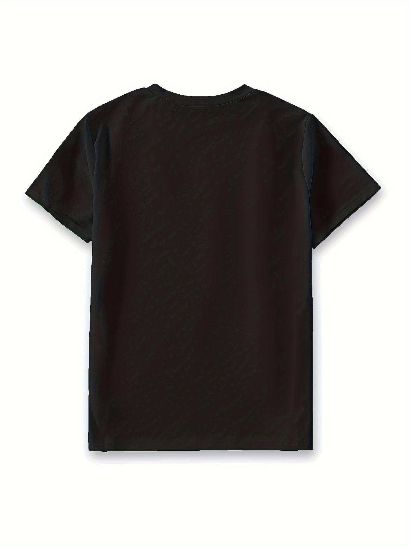 Festive Black Hanukkah T-Shirt for Kids - Cute Blue Cartoon Dreidel Design with White Numbers, Surrounded by Menorah Candles, Golden Coins, and Sparkling Stars - Perfect Holiday Gift for Fun and Celebration (3-13Y)