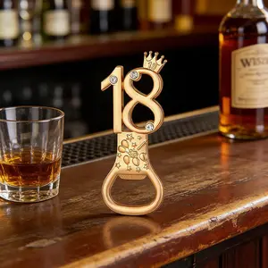 5 Piece Birthday Gift Set for Adults, Number 18 Bottle Opener, Party Favor, Event Gift, Perfect for Celebrations