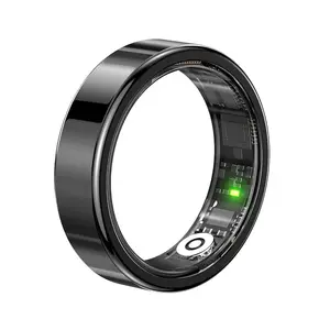Smart Health Ring Bluetooth Heart Rate Blood Oxygen Sleep Monitoring Automatic Detection Ring Photo Taking Heart Rate Variability Analysis Long Battery Life Gift for Men and Women Sports Waterproof