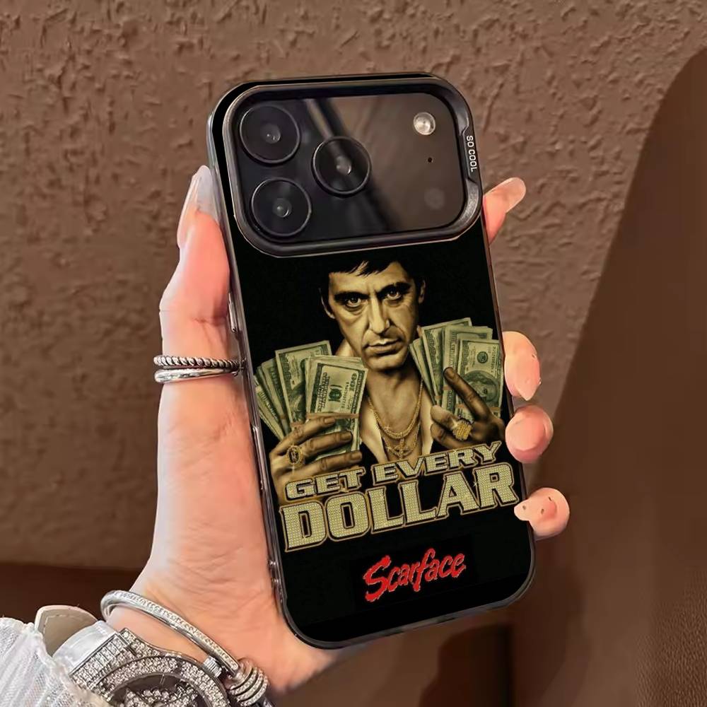 Classic Movie Scarface  Phone Case For iPhone 17,16,15,14,13,12,11,Pro Max,Plus Candy Silver Cover